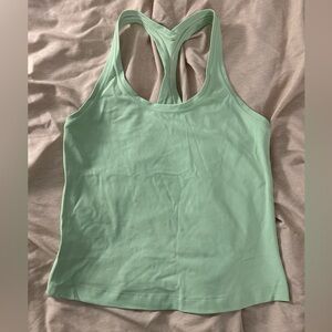 NWOT Lululemon Cool Racerback Short Tank Top in Creamy Mint, size 8